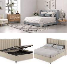 These allen and roth closet drawers have a sliding mechanism for opening and closing. Upholstered Bed With Storage Underneath