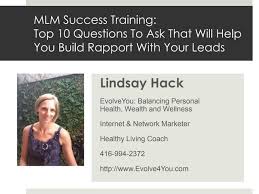 MLM Success Training: Building Trust and Rapport