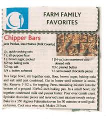 Chipper Bars Recipe 9x13 Pan Oats Sweetened Condensed Milk Peanut Butter Chocolate Chips Desserts For A Crowd Bars Recipes Baking Soda