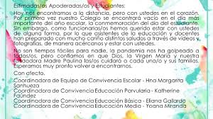 May 7, 2021, 2:15 a.m. Saludos Dia Del Estudiante Colegio San Jose