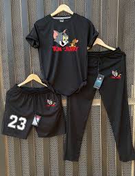 Tom and jerry tee and lower Set (3 pc)