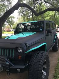 4 Door Lifted Matte Black Jeep Wrangler Tiffanyblue Jeep Life Lrmkevlar Carros De Luxo Carros E Motos Carros E Caminhoes