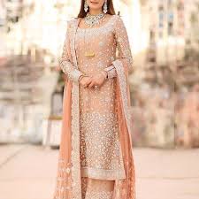 Dr Haroon Peach Outfit Pakistani Bridal Dresses Pakistani Formal Dresses Desi Wedding Dresses