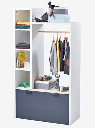 Penderie Dressing Ligne Reglisse Blanc Gris Fonce Vertbaudet Penderie Dressing Penderie Rangement Ouvert