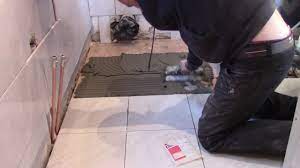 An easy to follow guide on how to lay floor tiles that you can use to lay any type of floor tile on top of a variety of floor surfaces including timber floors and concrete floors. How To Do Tiling On Wooden Floor 18 Mm Plywood Board Youtube
