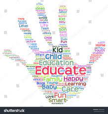 Concept Conceptual Education Abstract Hand Print Word Cloud Metaphor To Child Family School Life Learn Knowledge Ho Education Teacher Support Word Cloud