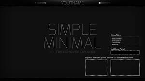 Browse over thousands of templates that are compatible with after effects, cinema 4d, blender, sony vegas, photoshop, avee player, panzoid. Simple Minimal Overlay Black Twitch Streamlabs Obs