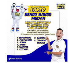 Info lowongan kerja di medan dan sekitarnya terbaru september 2020 terpercaya, terlengkap, terbaru dan selalu update untuk sma, smk, d1, dan lainnya. Info Loker Terbaru Di Bensu Bakso Walk In Interview Medan Juni 2021 Berita Medan Hari Ini