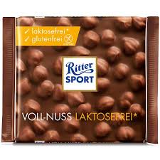 Welcome to the official fan page for ritter sport! Ritter Sport Voll Nuss Laktosefrei 100g Tafel Aus Vollmilchschokolade Und Ganzen Haselnussen Laktosefrei Glutenfrei Candyshop Ch Schweizer Susswaren Shop Nr 1