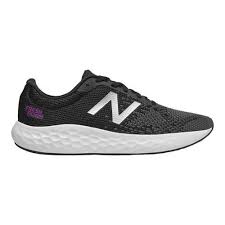 Women S New Balance Fresh Foam Rise Running Shoe Black Voltage Violet Athletic Shoes Black Running Shoes Running Shoe Brands Womens Running Shoes
