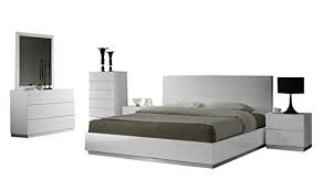 jnm furniture naples contemporary queen bedroom set in white 5 piece yatak odasi yatak aynalar