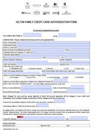 Using authorization holds to prevent chargebacks & more. Hilton Credit Card Authorization Form Authorization Forms