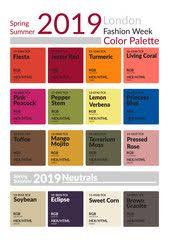 New York Fashion Week Spring Summer 2019 Color Palette Colors Of The Year Palette Fashion Color Color Trends Fashion Fashion Week Spring Spring Color Palette
