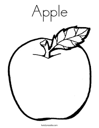 Select from 35428 printable crafts of cartoons, nature, animals, bible and many more. Apple Coloring Page Twisty Noodle