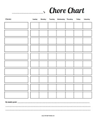 chore chart free printable allfreeprintable with regard