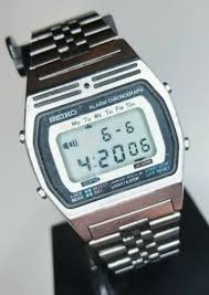 Vintage Seiko Digital Lcd A257 5009 Alarm Chronograph Stainless Steel Japan Made Reloj Retro Retro Reloj