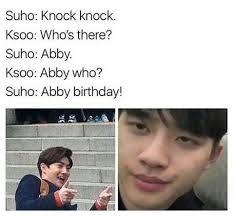 Lol Exo Funny Joke D O Kyungsoo Funny Meme Suho Kim Junmyeon Funny Meme Exo Jokes Exo Memes Exo Funny