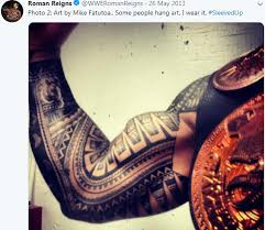 Tattoo stencils temporary tattoos for sale | ebay. Roman Reigns 2 Tattoos Their Meaning Body Art Guru