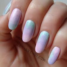 Though they are painted in pale delicate colors, they show the lovely images. Ombre Pastel Nail Art Design