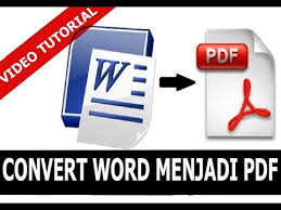 Cara Mengubah Atau Convert Word Ke Pdf Dalam Microsoft Word 2010 2013 Dengan Mudah Youtube