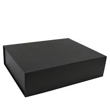 Black buy wholesale boxes in bulk for your retail or gifting needs. Large Hamper Gift Box Matt Black With Magnetic Closing Lid