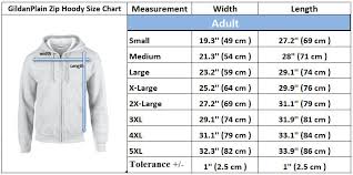 72 Symbolic Gildan Full Zip Hoodie Size Chart