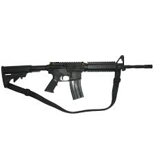 The m4a1 is a 5.56mmx45mm nato caliber weapon with a gas operated, rotating bolt action. Trainingswaffe Gewehr M4 Ar15 Aus Kunststoff Learn2fight Shop