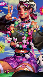 3840×2160px (4k ultra hd), 1920×1080px (full hd), 1600×. Cute Girl Aesthetic Indie Colorfull Cow Girl Anime Egirl Indie Kid Soft Hd Mobile Wallpaper Peakpx