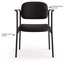 Hon Scatter Guest Chair Upholstered Stacking Chair With Arms Office Furniture Charcoal Hvl616 Trong 2020