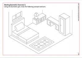 Editable vector illustration of an outline sketch of a interior. Drawing An Isometric Bedroom Teleskola