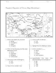Except this time, instead of states, you will be identifying capitals. China Map Worksheet Free To Print Pdf File Social Studies Maps Social Studies Worksheets Geography Worksheets