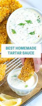 How To Make The Best Tartar Sauce Recipe Homemade Tartar Sauce Tartar Sauce Seafood Appetizers