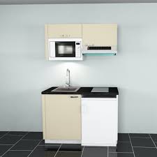 La cuisine aménagée est une pièce où l'on prépare les repas et qui comporte des meubles. Cuisine Amenagee Et Montee Longueur 1200 Mm 3 Coloris Cuisimo Bricozor