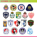 18 Liga MX Mexico Club Soccer Stickers Calcomania Vinyl Decals ...