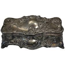 Children's jewelry boxes shop now. Wallace Music Box Jewelry Box Repousse Silver Plated Casket Nutcracker Pickers Pocket Ruby Lane