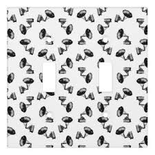 Illustrated Antique Phonograph Music Pattern Light Switch Cover Light Switch Covers Music Room Art Music Wallpaper