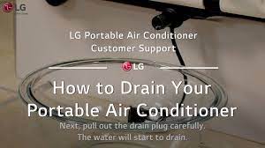 Inside:pp and coat:pvc foam,outside is pvc 3.features of air conditioner hose : Lg Portable Ac How To Drain Your Portable Ac Youtube