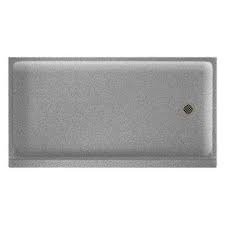Swan Solid Surface 32 X 60 Single Threshold Shower Base Shower Base Solid Surface Shower Wall Kits