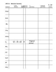 Ws 3 8 Molecular Geometry Worksheet For 10th Higher Ed