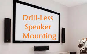 Apr 29, 2021 · one of the most common ways to mount a tv on a brick wall without drilling is by using a tv wall mount that comes with a hybrid tv stand. How To Mount Speakers To The Wall Without Drilling Secure Home Hero