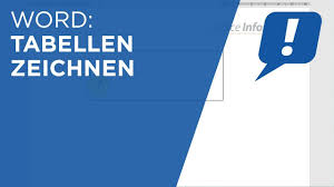 Office Infos Ms Word Tabellen In Word Zeichnen
