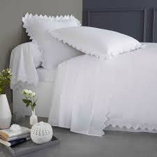 Parure Opera Coton Housse De Couette Housse De Couette Blanche Linge De Lit Blanc