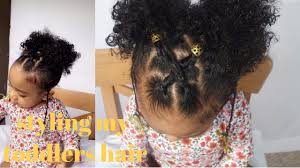 Here are the best hairstyles for curly hair girls! Styling My Toddlers Short Curly Hair Mommy Monday Youtube