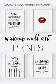 Free Printable Wall Art Pieces 10 To Choose From Makeup Wall Art Makeup Room Makeup Rooms