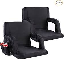Sportneer Portable Stadium Seat Chair Reclining Seat For Bleachers With Padded Cushion Shoul Stadium Seats For Bleachers Portable Stadium Seats Stadium Seats