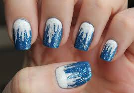 We have collected some winter themed nail arts in today's post. Winter Nail Art Ooooo Shiny Icicles On My Cuticles My Winter Themed Nail Art Winter Nail Designs Winter Nail Art Nail Designs