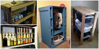 We put together 8 pallet cabinet diy plans that you can work on over the weekend. 20 Creative Diy Pallet Storage Ideas And Projects