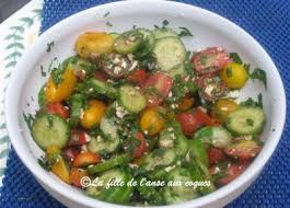Salade Tomates Cerises Concombres Et Feta Recette Ptitchef Recette Salade Tomate Tomates Cerises Salade
