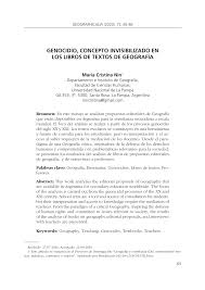No lo tenemos y no lo encuentro en ningún lado, eso atrasa mis actividades ya. Pdf Genocidio Concepto Invisibilizado En Los Libros De Textos De Geografia