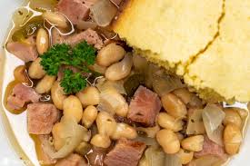 Stir in onion, broth, water and seasonings. Throw It In The Crock Pot Ham Beans Heart Hook Home